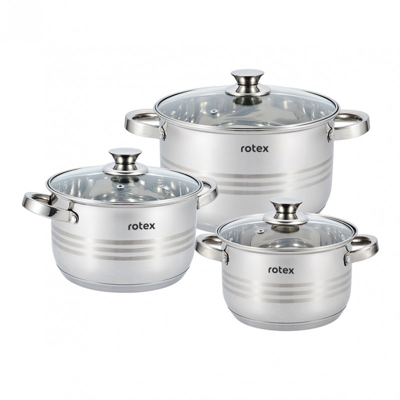 

Набор кастрюль 6 предметов Lamezia Rotex RC305-6L Lamezia