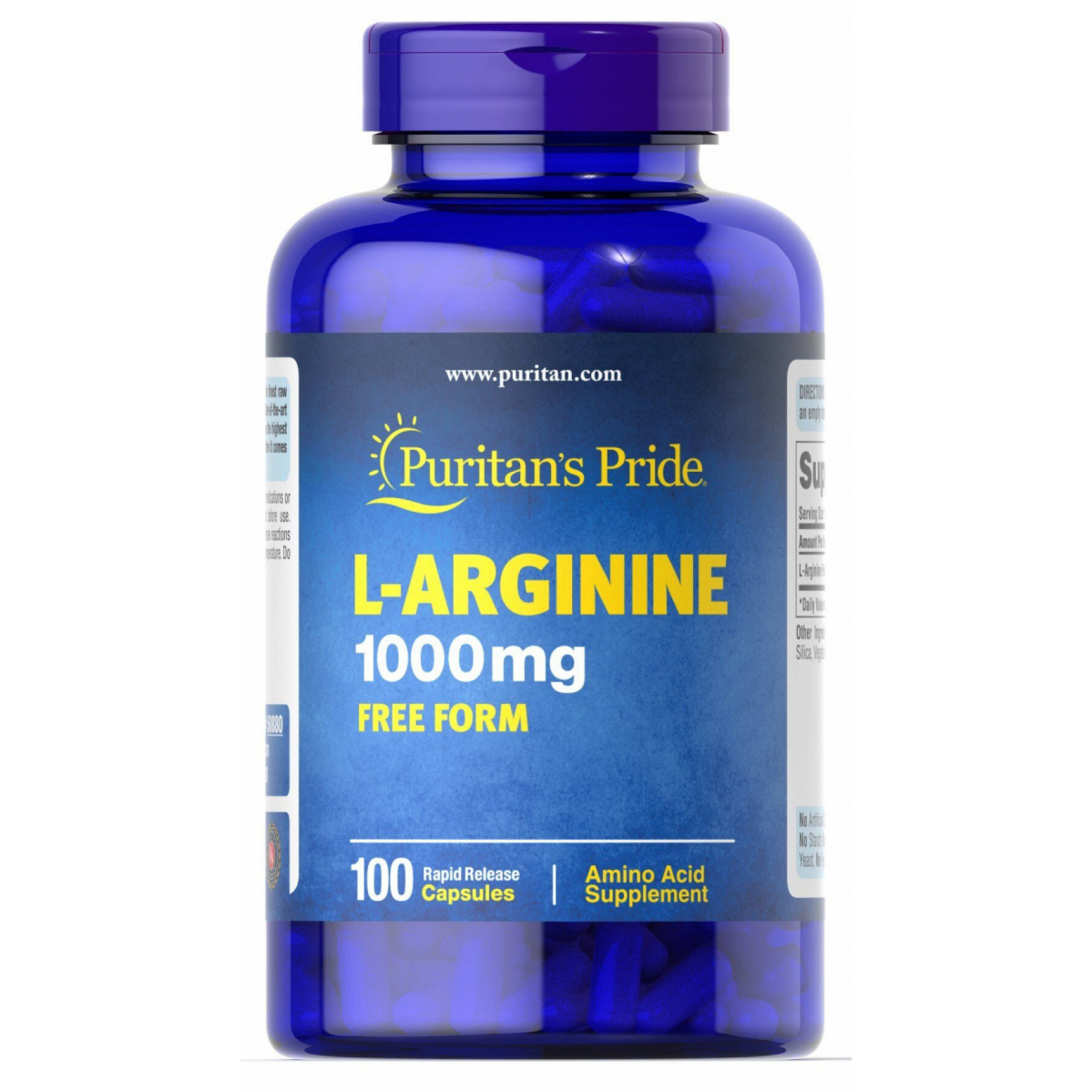 

L-аргинин Puritan's Pride (L-Arginine) 1000 мг 100 капсул