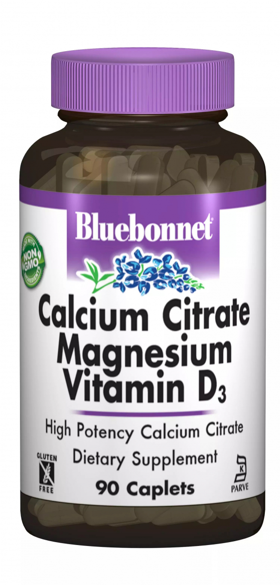 

Цитрат кальция, магний + витамин Д3 Bluebonnet Nutrition (Calcium Citrate Magnesium Plus Vitamin D3) 90 капсул