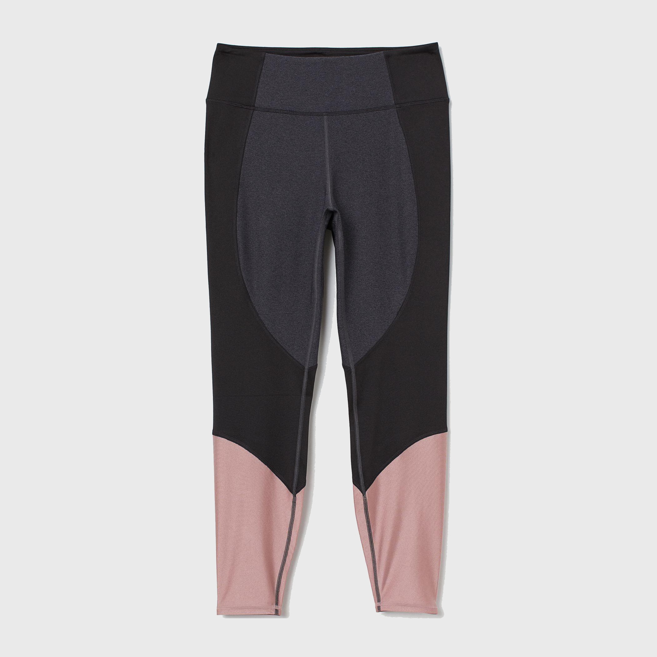 

Спортивные леггинсы H&M XAZ199784WHAA 3XL Черные с серым и розовым