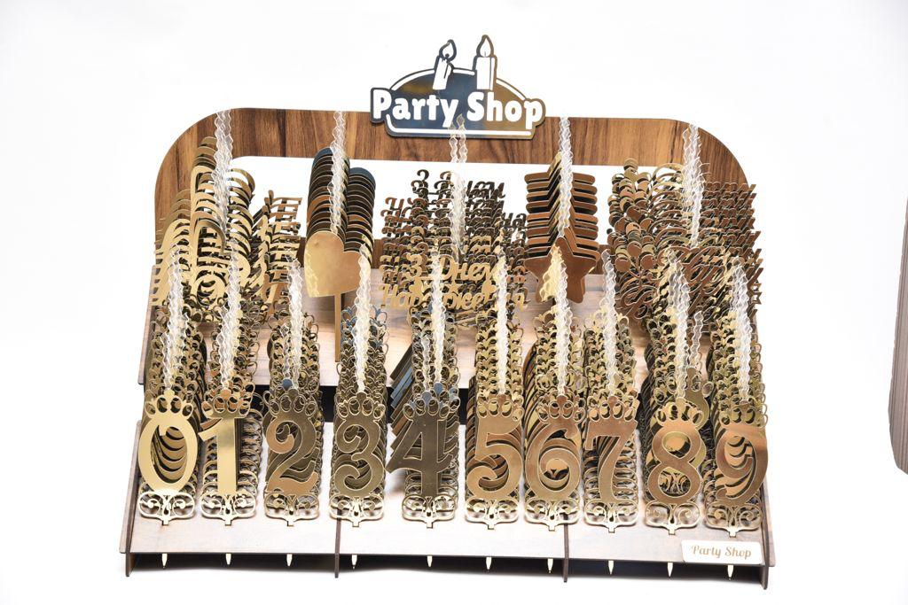 

Свечи Нового поколения Стенд "цифри" PartyShop 150 шт