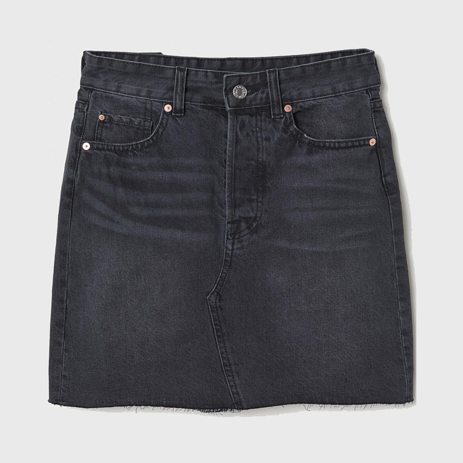 

Юбка джинсовая H&M XAZ235510BNLR  Светло-черная, Юбка джинсовая H&M XAZ235510BNLR 44 Светло-черная
