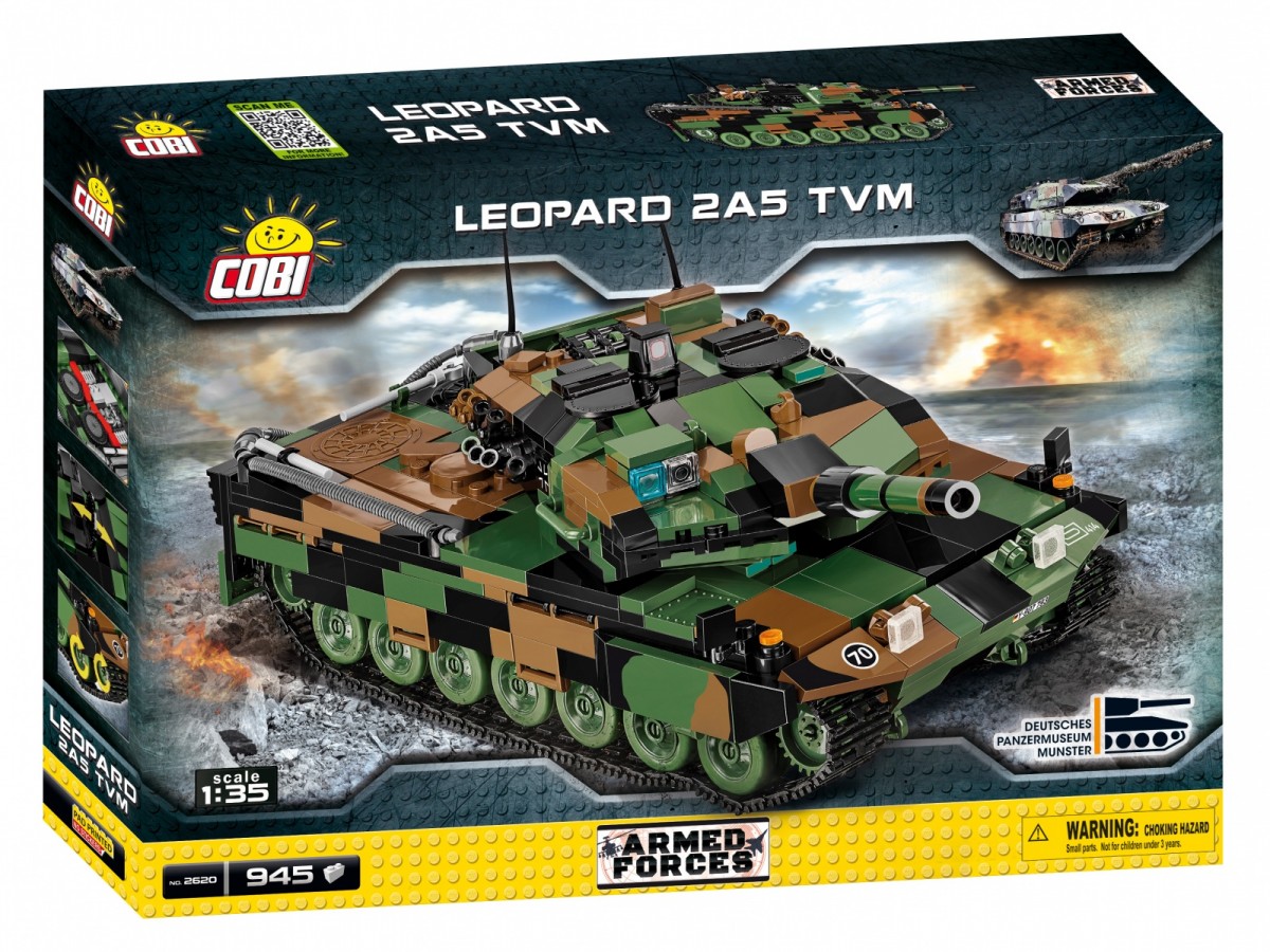 

Конструктор COBI ARMED FORCES Танк Leopard 2A5 TVM 945 деталей (2620)
