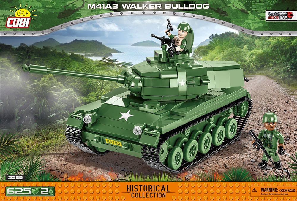 

Конструктор COBI Танк M41A3 Walker Bulldog 625 блоков (2239)