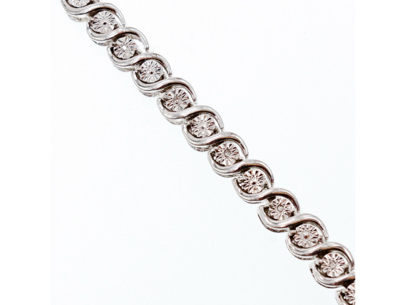 

Серебряный браслет с бриллиантами Нежность Натуральный Sky Jewelry 003027