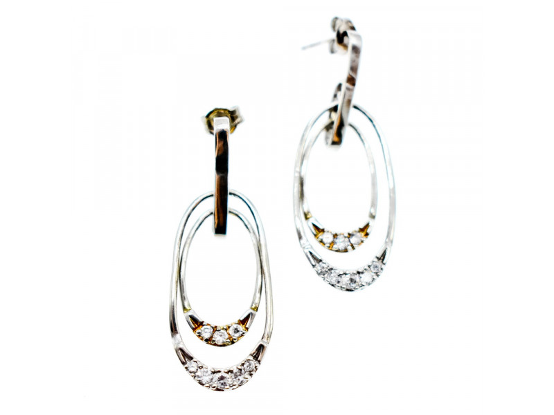 

Серебряные серьги-гвоздики с фианитами 925 проба Sky Jewelry 000734