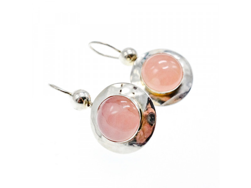 

Серебряные серьги с Розовым Кварцем Sky Jewelry 001172