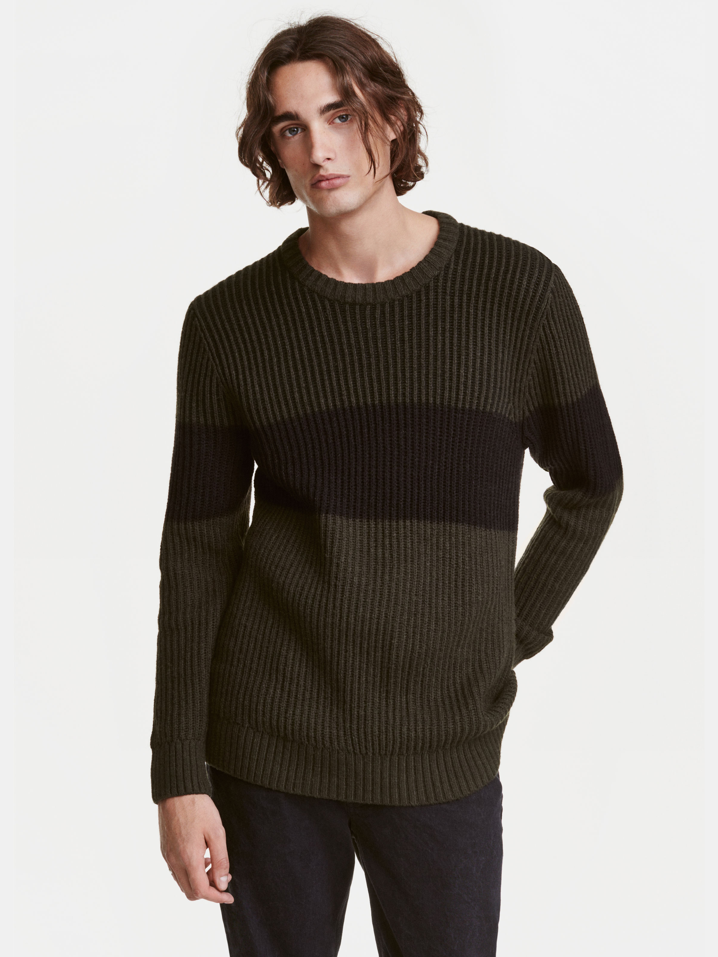 

Джемпер H&M XAZ155824GOLD  Болотный/Черный, Джемпер H&M XAZ155824GOLD S Болотный/Черный