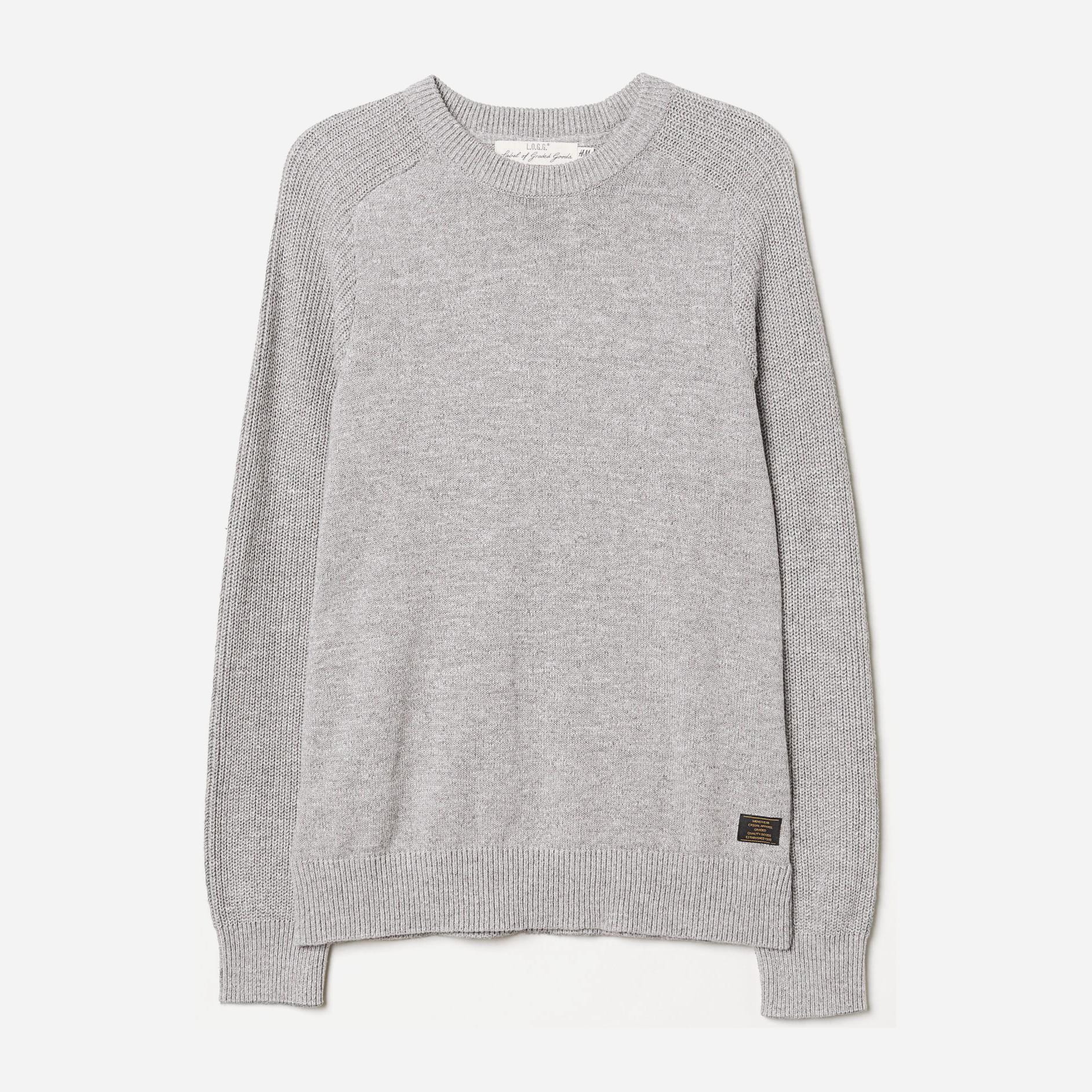 

Джемпер H&M L.O.G.G. XAZ160466SSDO  Серый, Джемпер H&M L.O.G.G. XAZ160466SSDO XL Серый