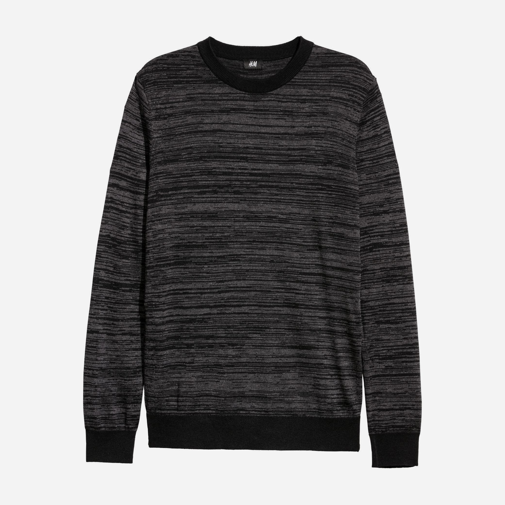 

Джемпер H& XAZ179558WHXF  Черный/Темно-серый, Джемпер H&M XAZ179558WHXF M Черный/Темно-серый