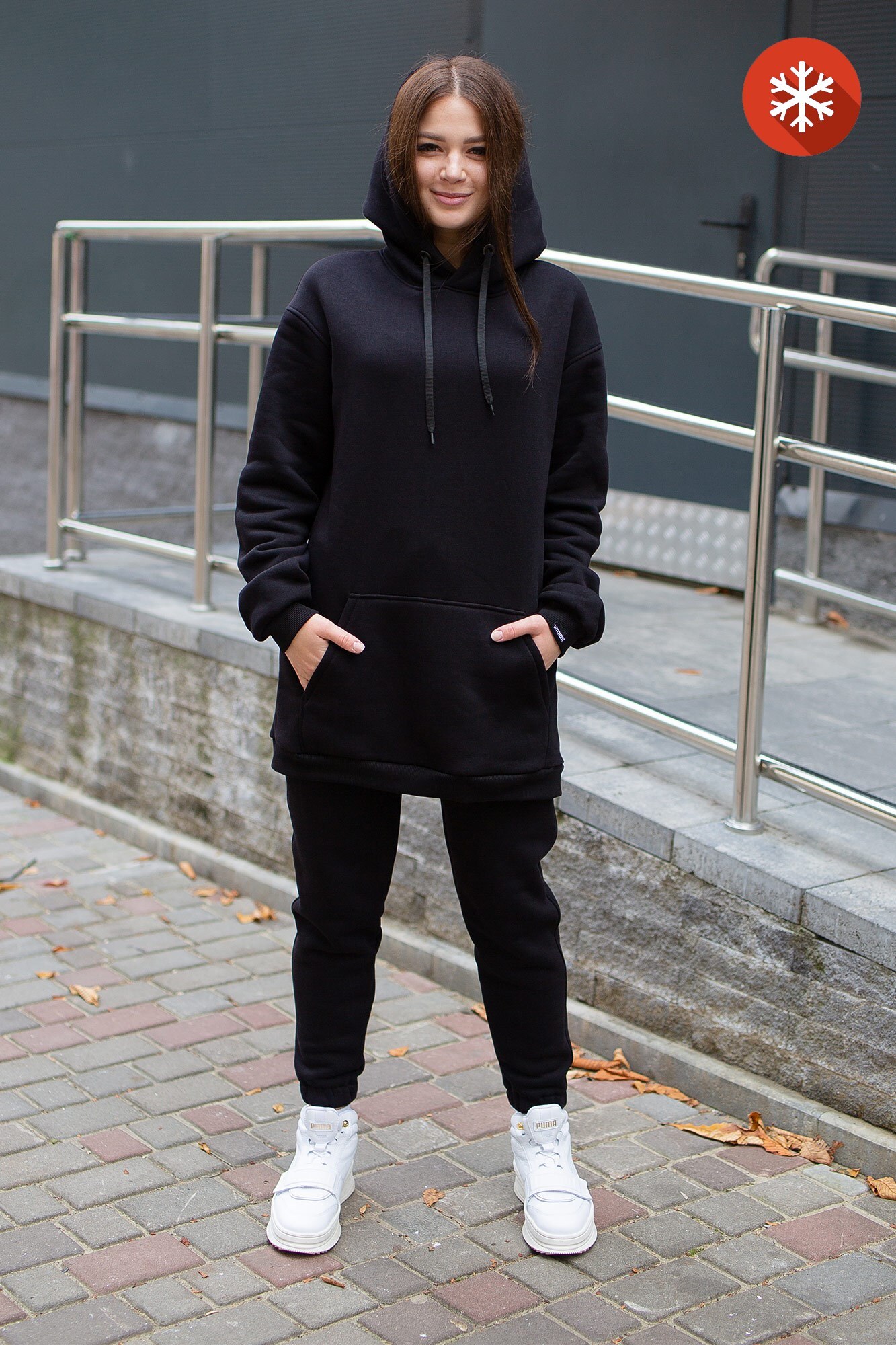 

Спортивный Without костюм Basic FLEECE  Черный, Спортивный Without костюм Basic FLEECE S Черный