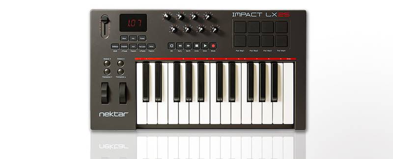 

MIDI контроллер и MIDI клавиатура NEKTAR Impact LX25+ 85335