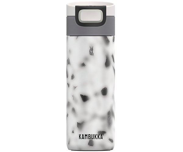

Термокружка Kambukka Etna Jungle Foggy Terrazzo белая с чёрным 500 мл