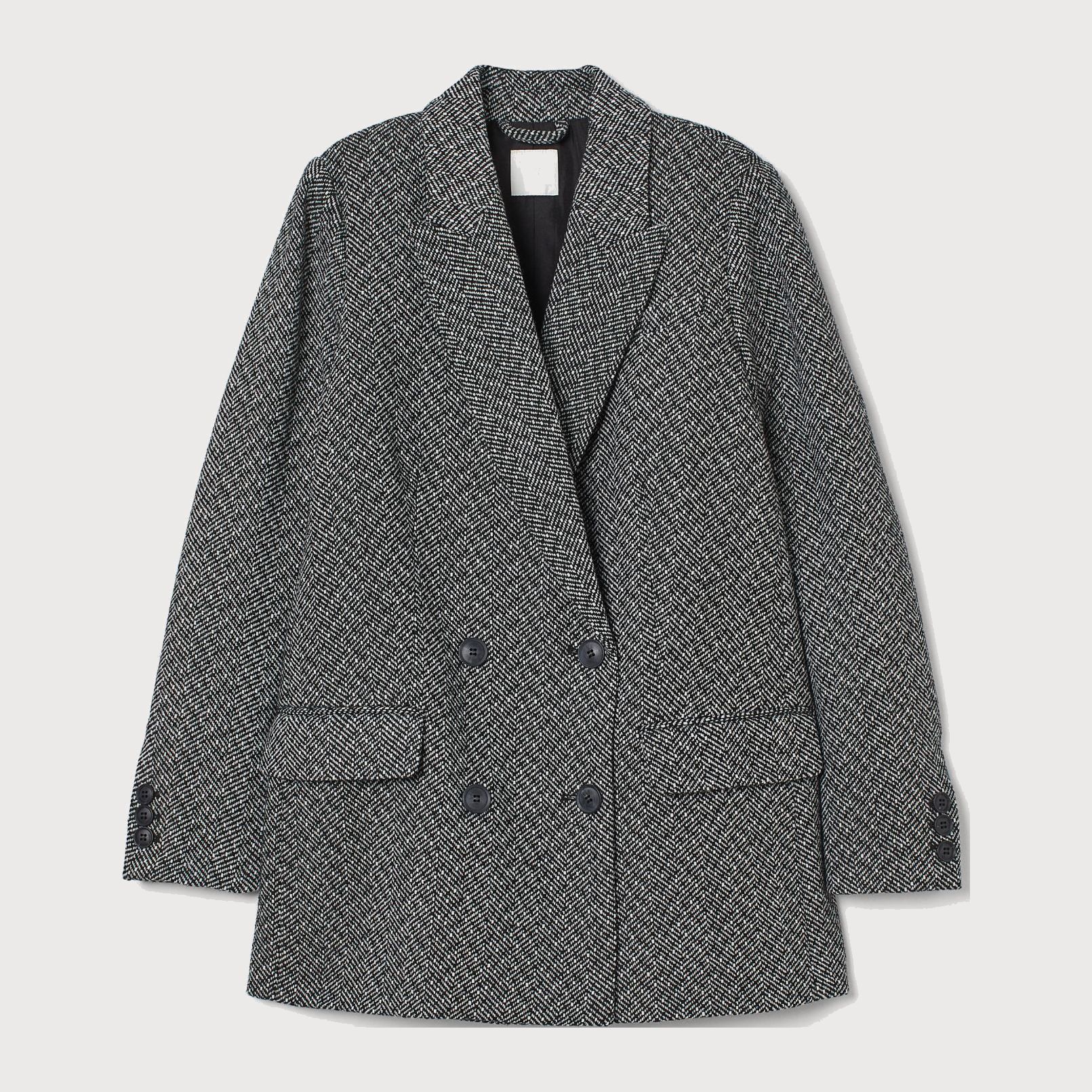 

Жакет H&M 110-9295902 34 Черный с белым