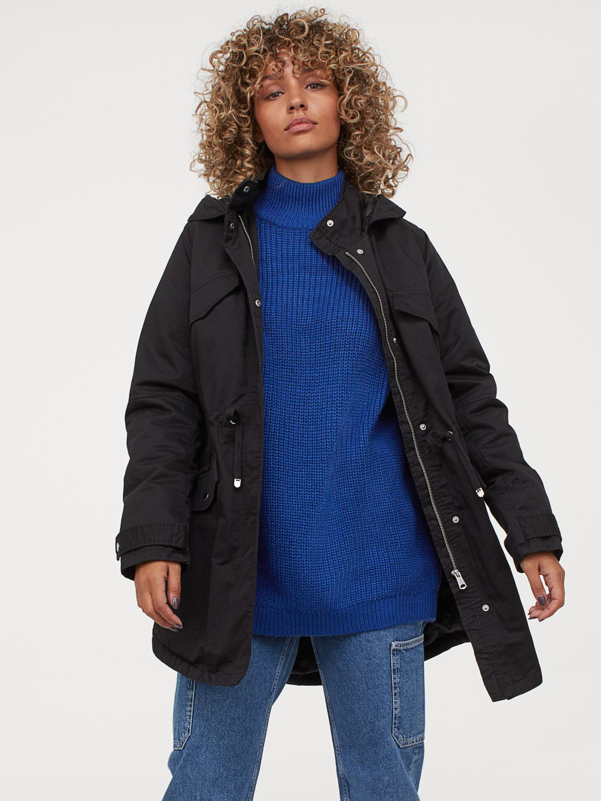 

Парка H&M 2907-8681342  Черная, Парка H&M 2907-8681342 S Черная