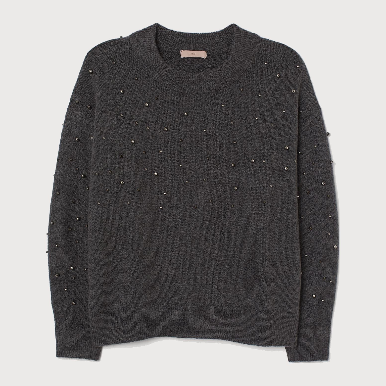 

Джемпер H&M 410-8795072 2XL Темно-серый