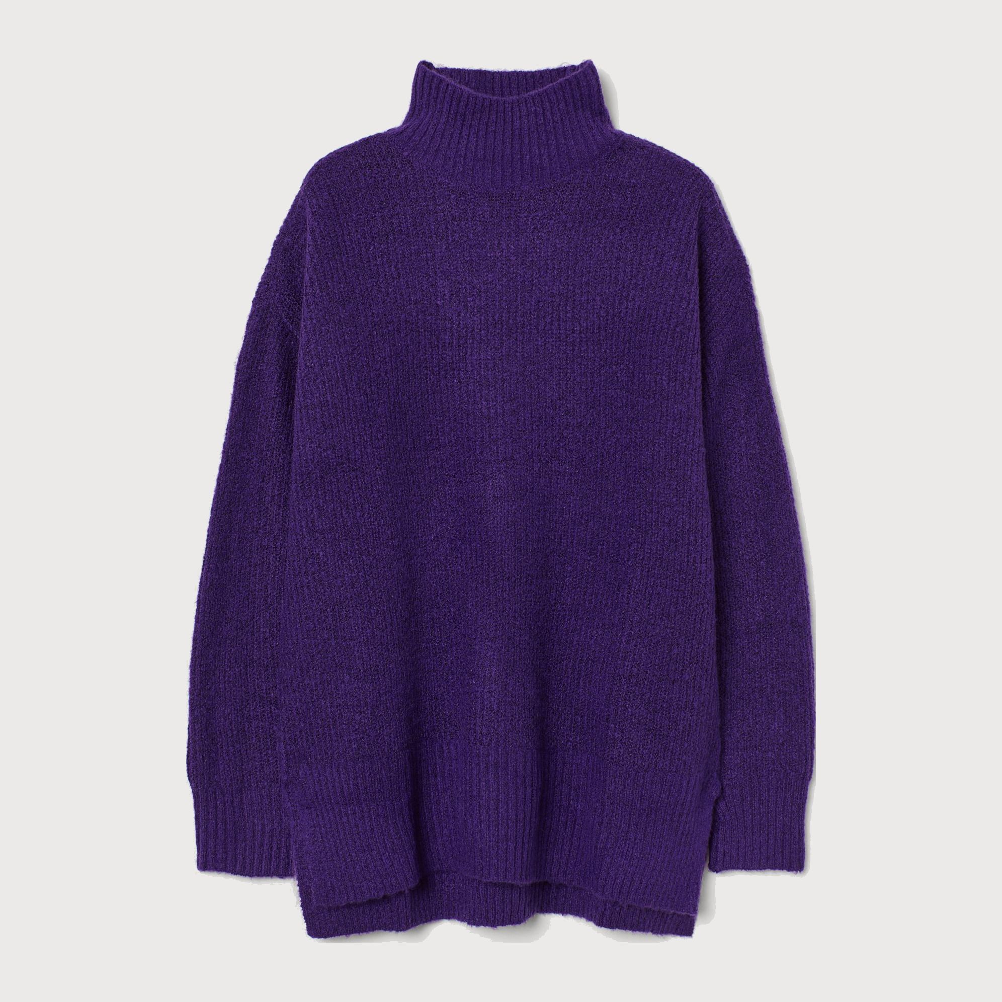 

Свитер H&M 610-8963292 XS Фиолетовый
