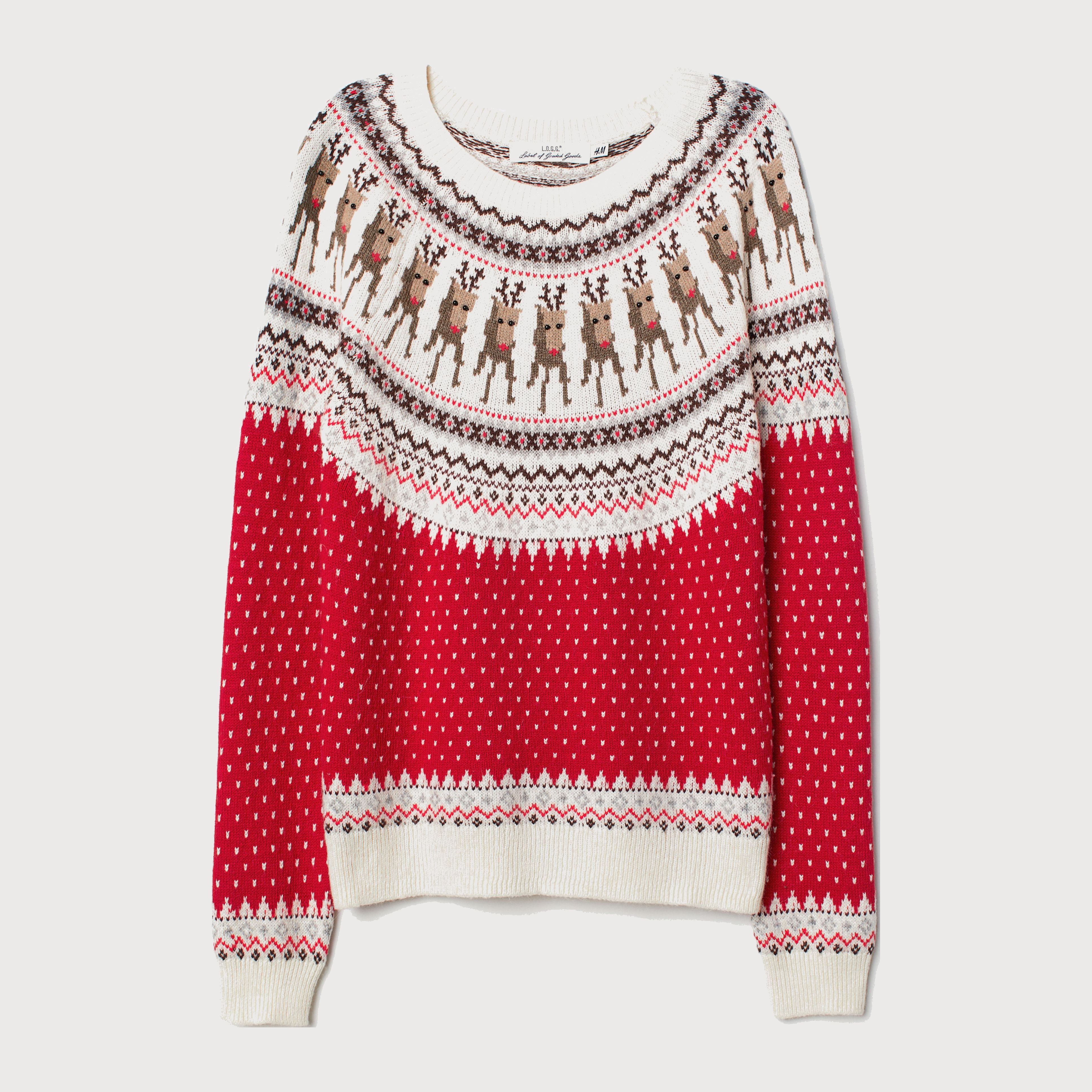 

Джемпер H&M 6577958 M Красный с белым
