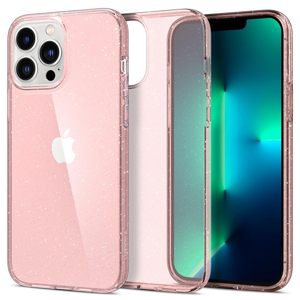 

Чехол Spigen Liquid Crystal Glitter для iPhone 13 Pro Max Rose Quartz