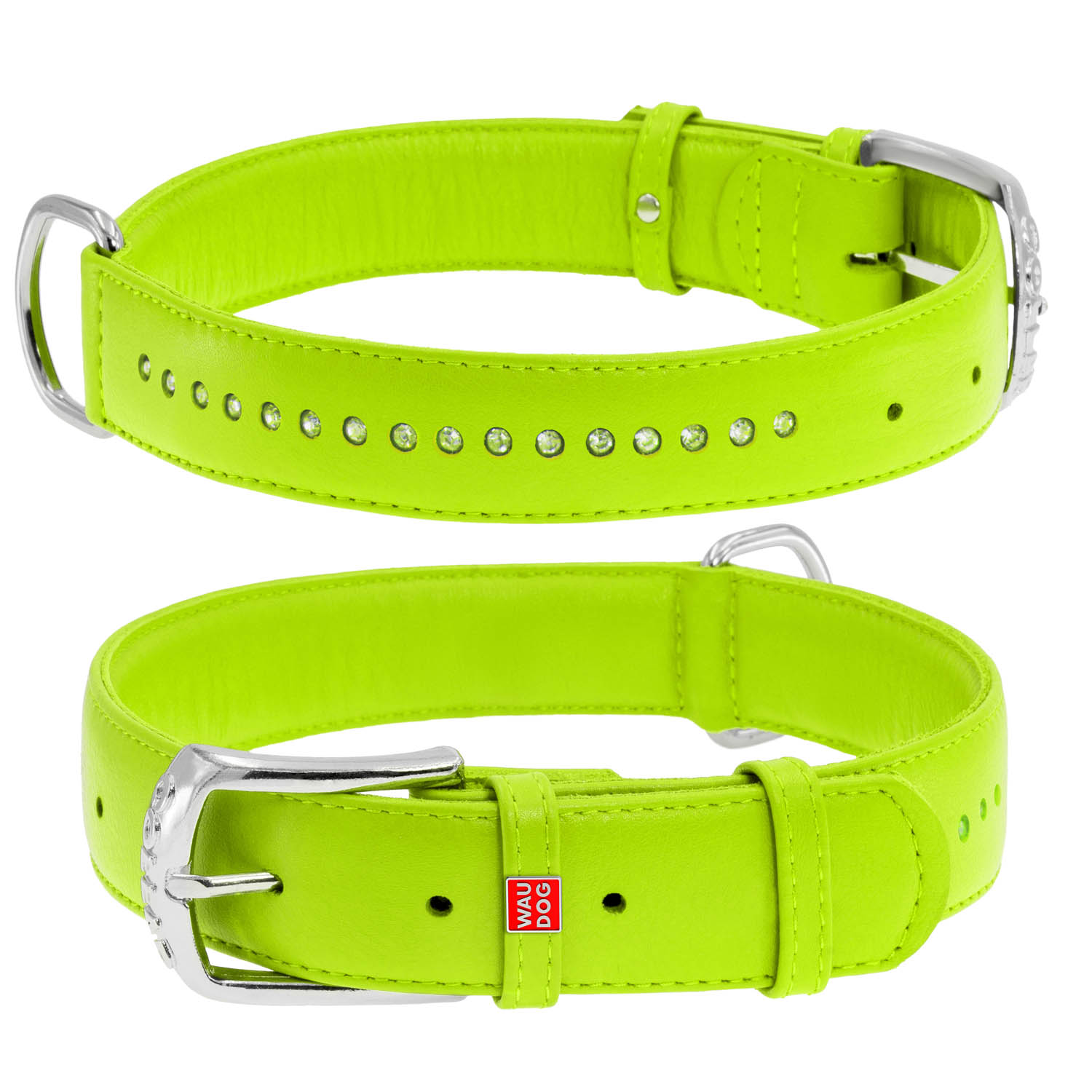 

Ошейник WAUDOG Glamour со стразами 30-41 см 22 мм Зеленый (38765)