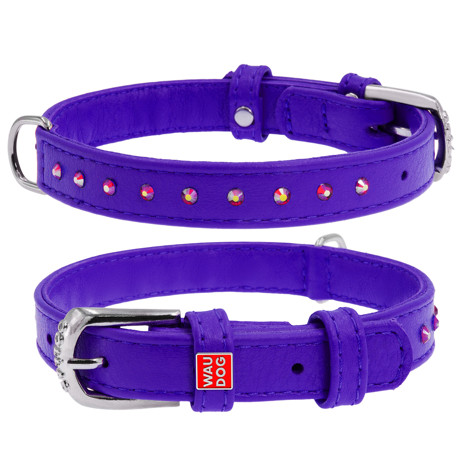 

Ошейник WAUDOG Glamour с клеевыми стразами 27-36 см 15 мм (32779)