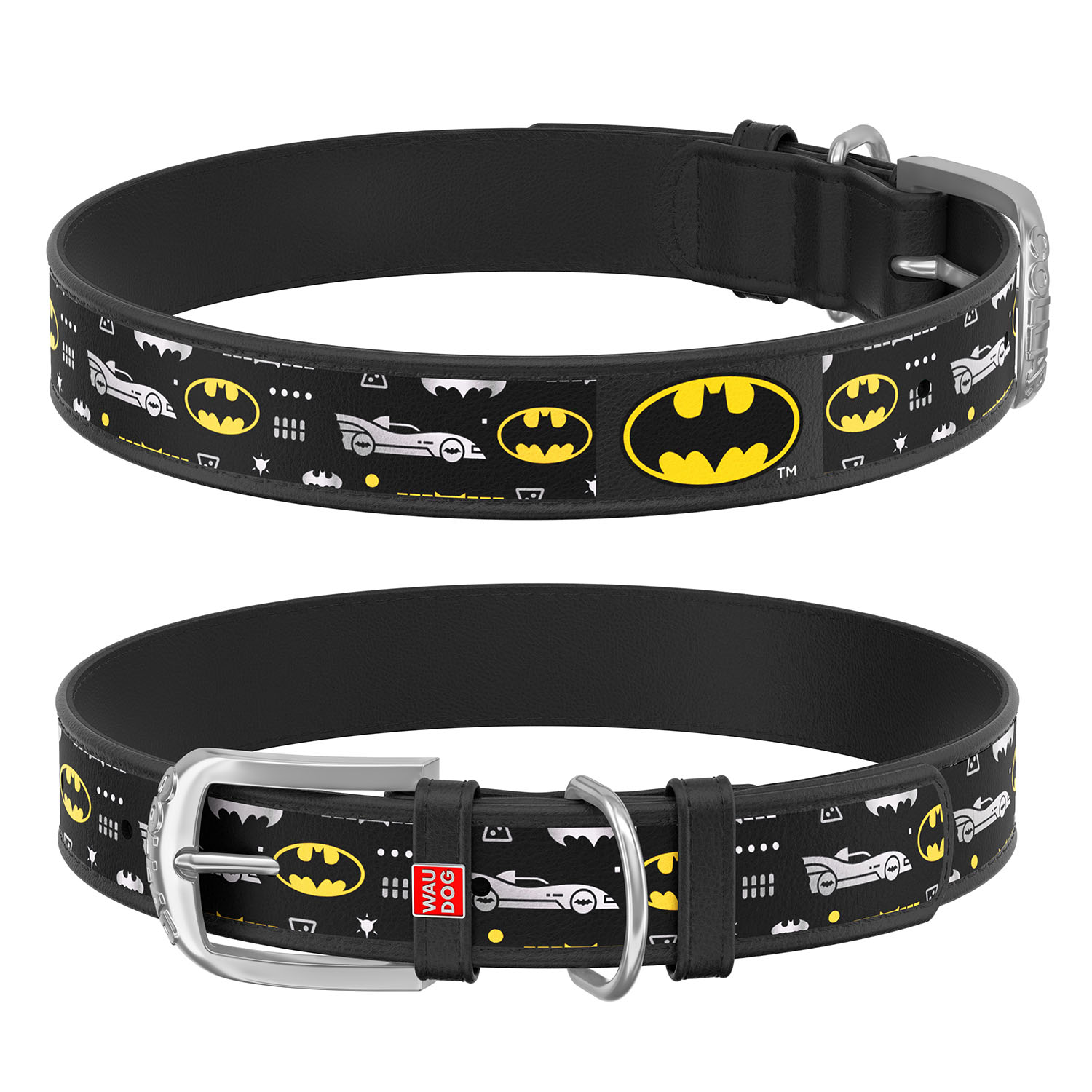 

Ошейник WAUDOG Design рисунок "Бэтмен3" металлическая пряжка 38-49 см 25 мм Черный (0025-1005-01)