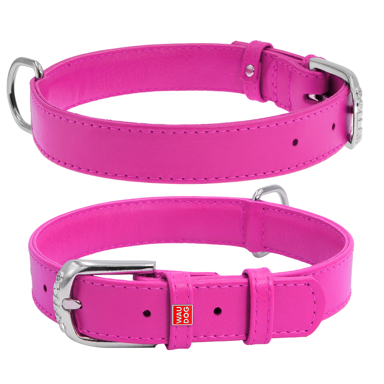 

Ошейник WAUDOG Glamour без украшений 30-39 см 20 мм Розовый (32937)
