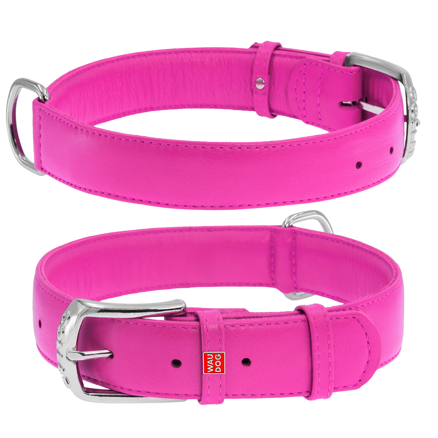 

Ошейник WAUDOG Glamour без украшений 46-60 см 35 мм Розовый (33227)