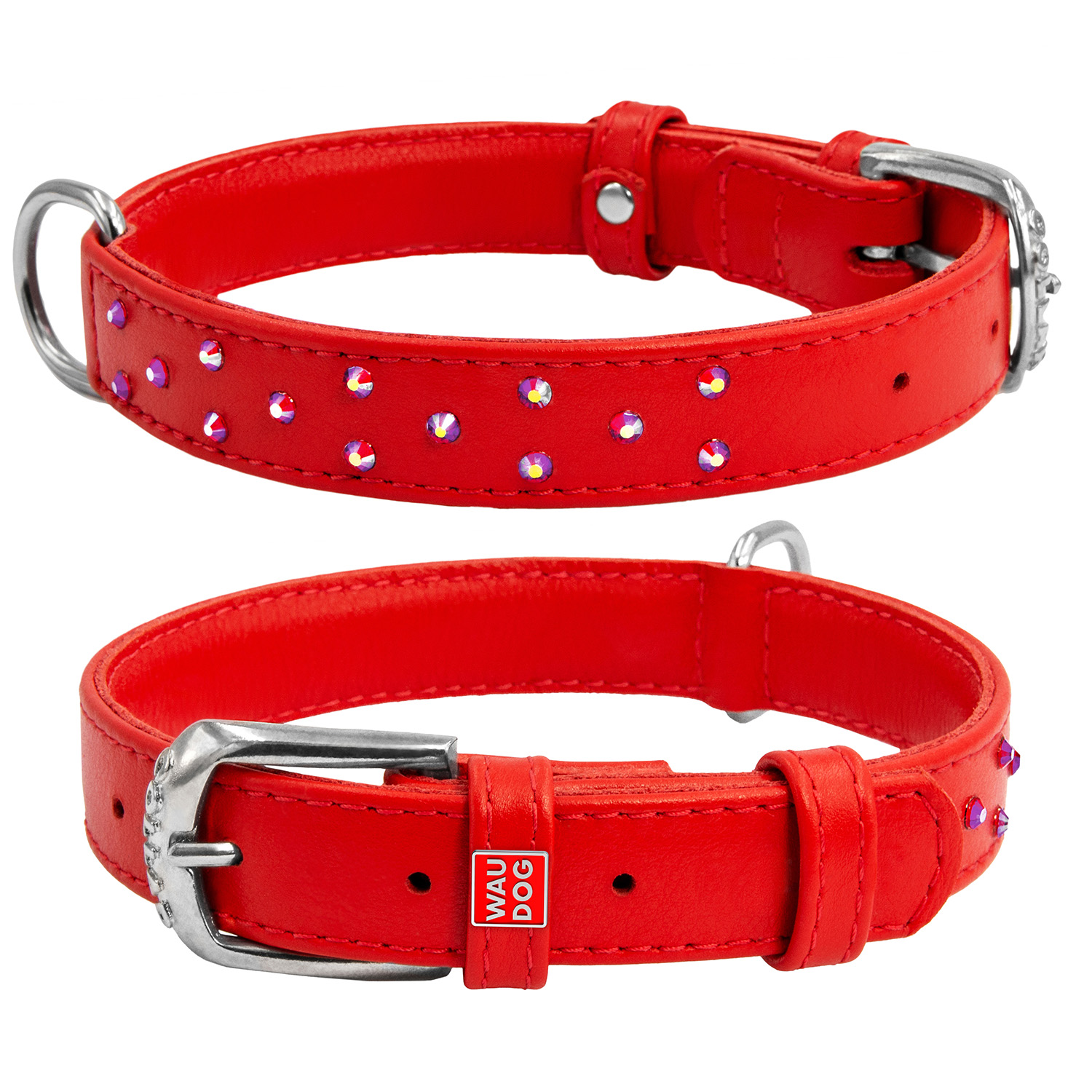 

Ошейник WAUDOG Glamour с клеевыми стразами 30-39 см 20 мм Красный (32783)
