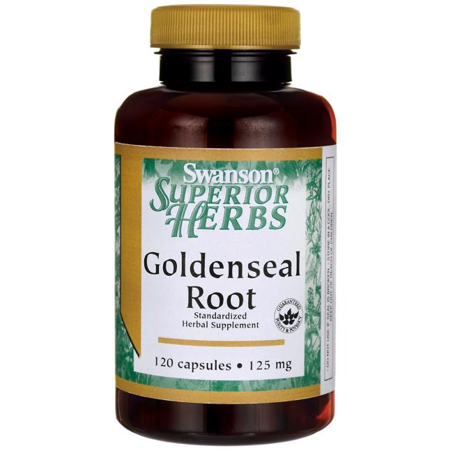 

Золотой корень, Goldenseal Root, Swanson, 120 капсул