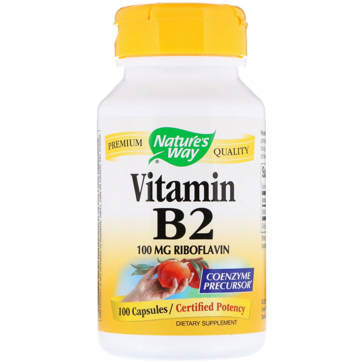 

Витамин B2 рибофлавин Nature's Way (Vitamin B2, riboflavin) 100 мг 100 капсул