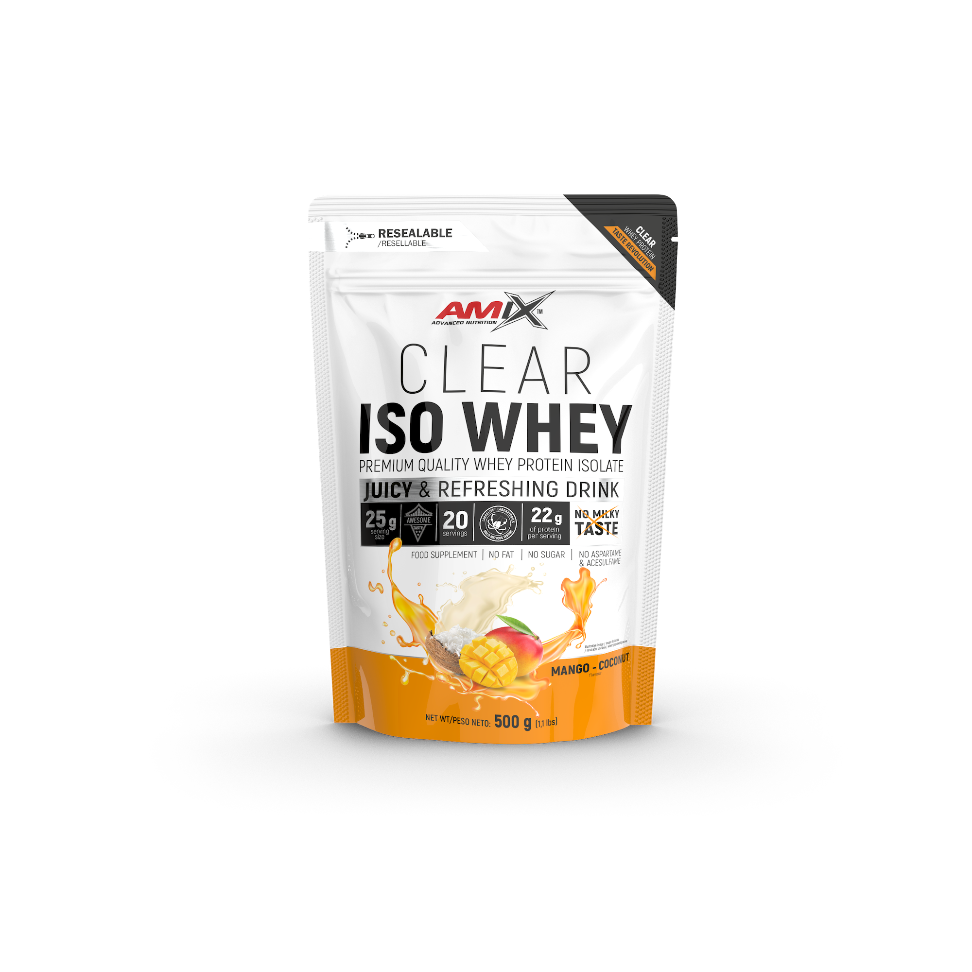 

Протеин Amix Nutrition Clear Iso Whey 0,5 кг манго-кокос