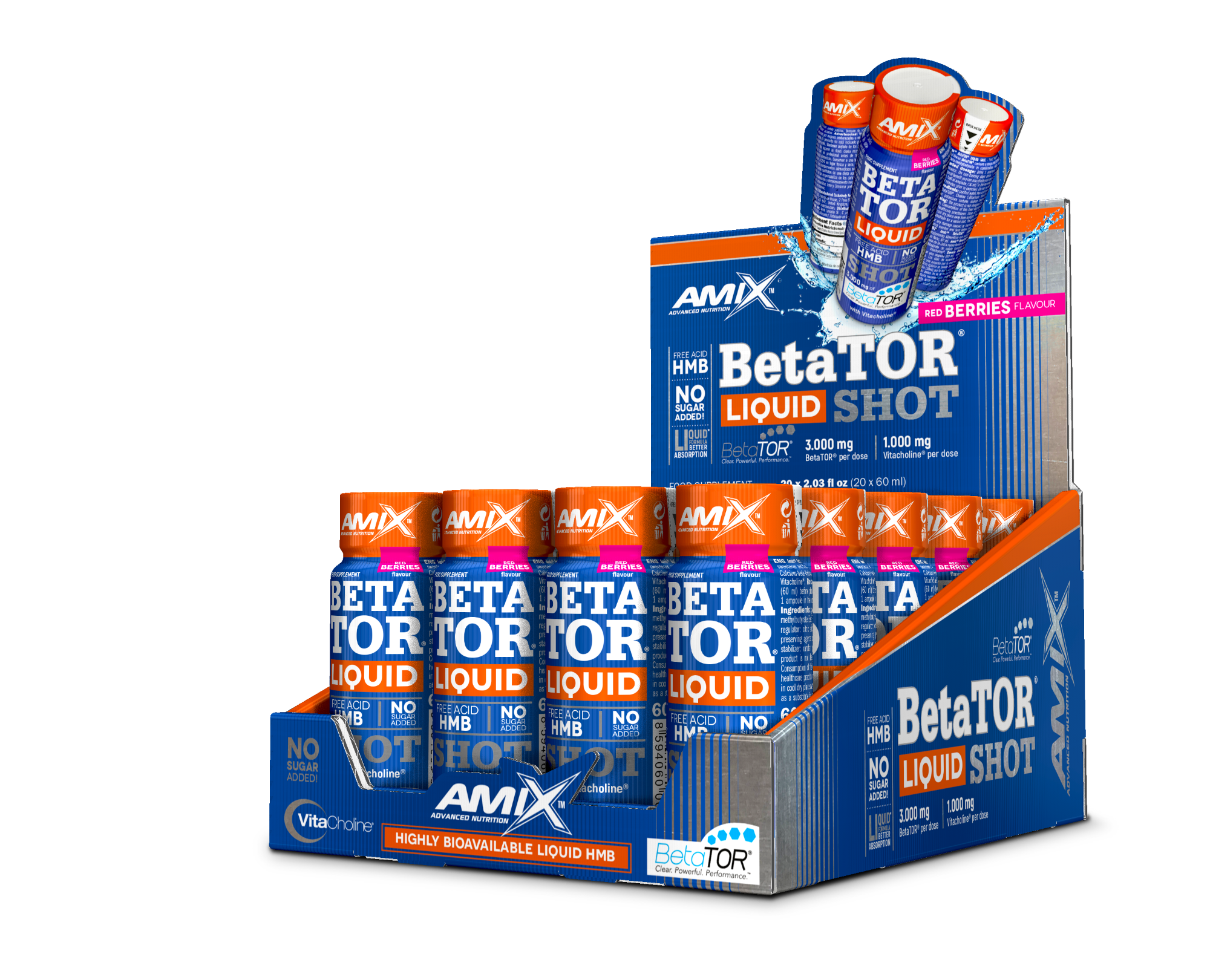 

Аминокислоты Amix Nutrition BetaTOR® Liquid SHOT 20шт. по 60мл.