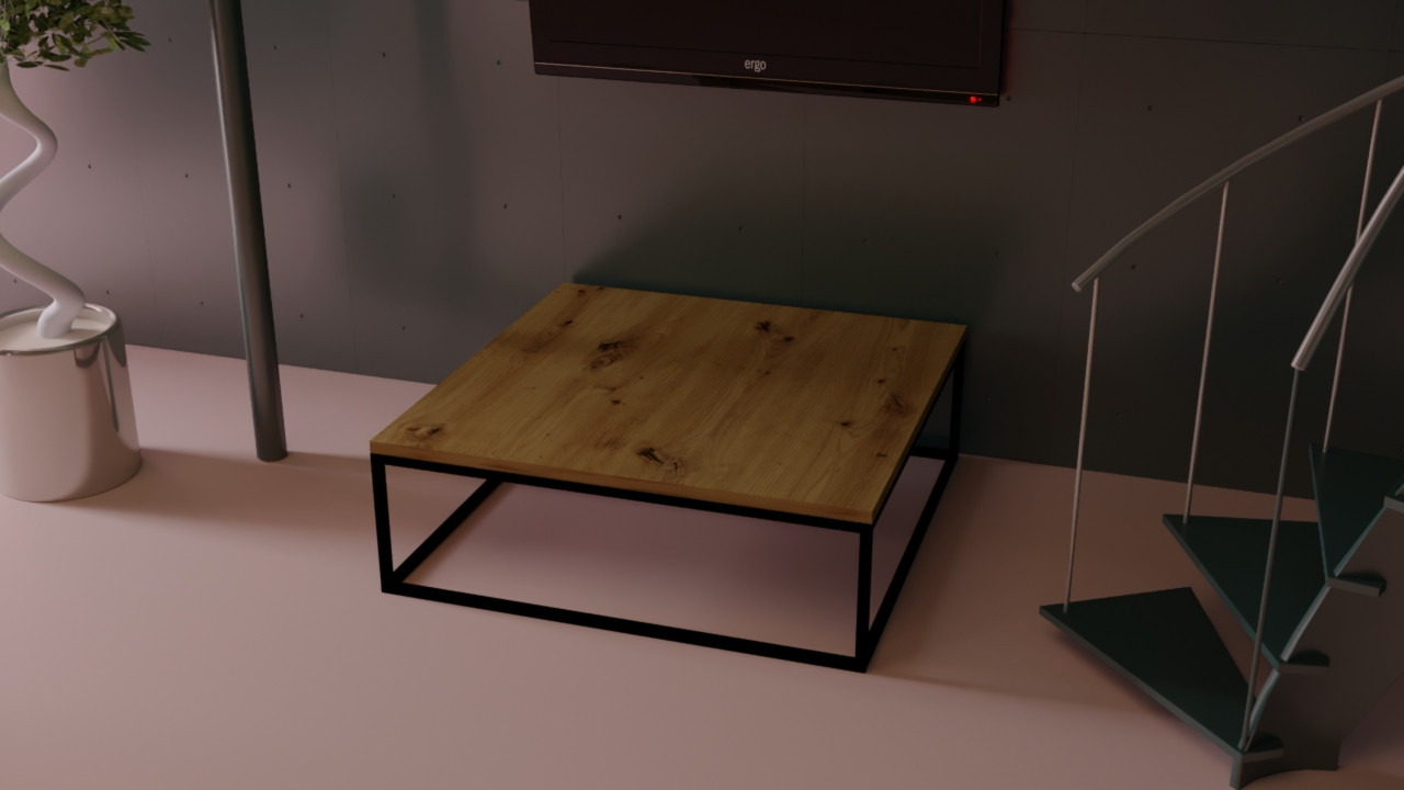 

Дизайнерский журнальный стол ДСП Дуб Артизан Черный в стиле Лофт Loft Design RVL001-12 ()