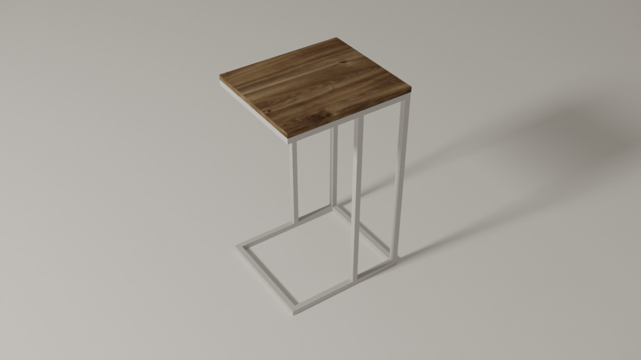 

Дизайнерский журнальный стол ДСП Дуб Кастелло коньячный Белый в стиле Лофт Loft Design RVL002-21 ()