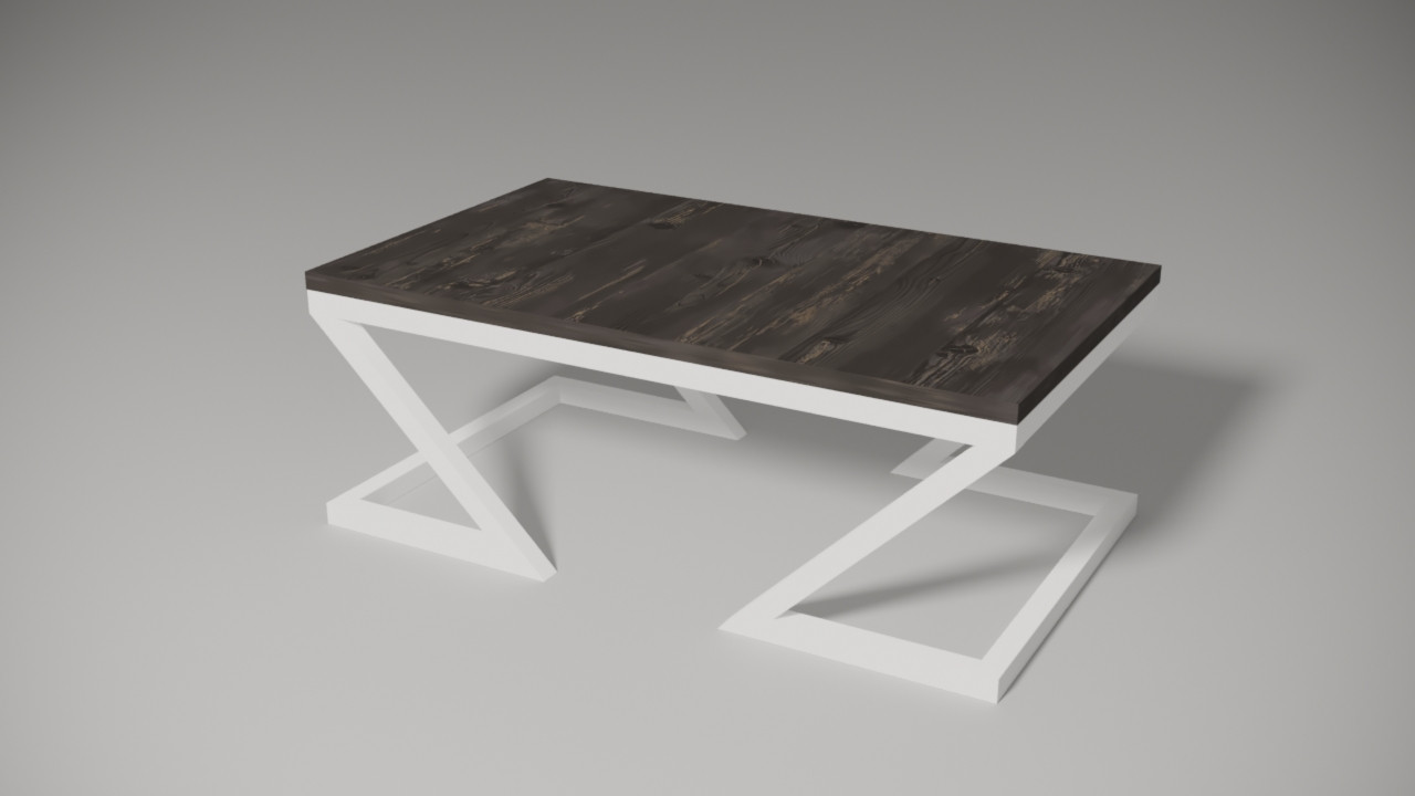 

Дизайнерский журнальный стол ДСП Сосна Арендал Белый в стиле Лофт Loft Design RVL004-43 ()