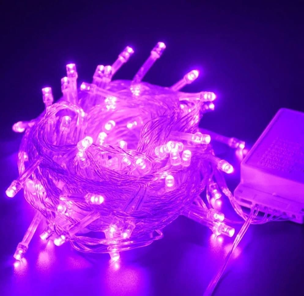 

Фиолетовая гирлянда на прозрачном проводе 300 LED 26м