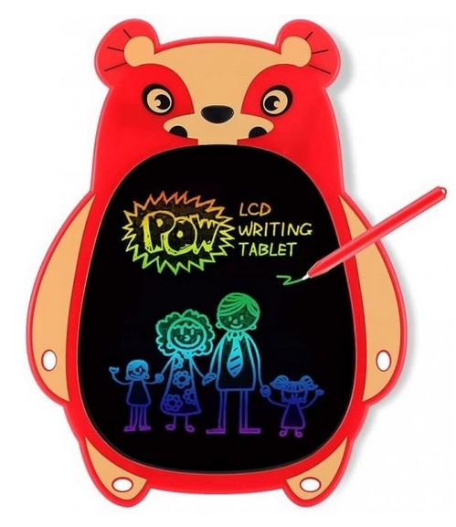 

Планшет Доска для Рисования LCD Writing Tablet Red 8,5 Панда с Цветной ЖК поверхностью 2 Стилуса и 2 Магнита