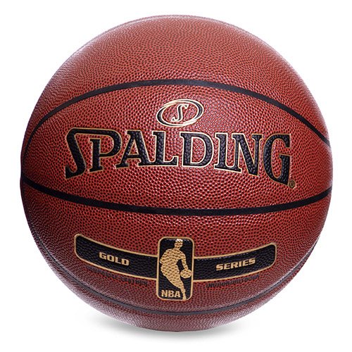 

Мяч баскетбольный Composite Leather NBA Gold 76014Z Spalding №7 Коричневый (57484006)