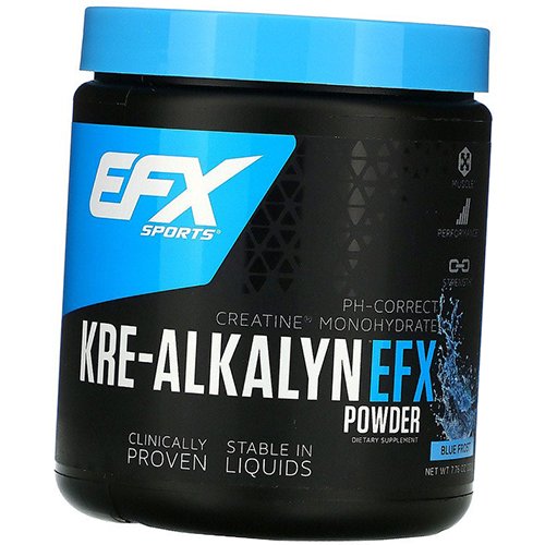 

Креалкалин, Kre-Alkalyn EFX Powder, EFX 220г Синяя ягода (31209003)