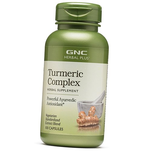 

Экстракт корня куркумы, Herbal Plus Turmeric Complex, GNC 100капс (71120030)