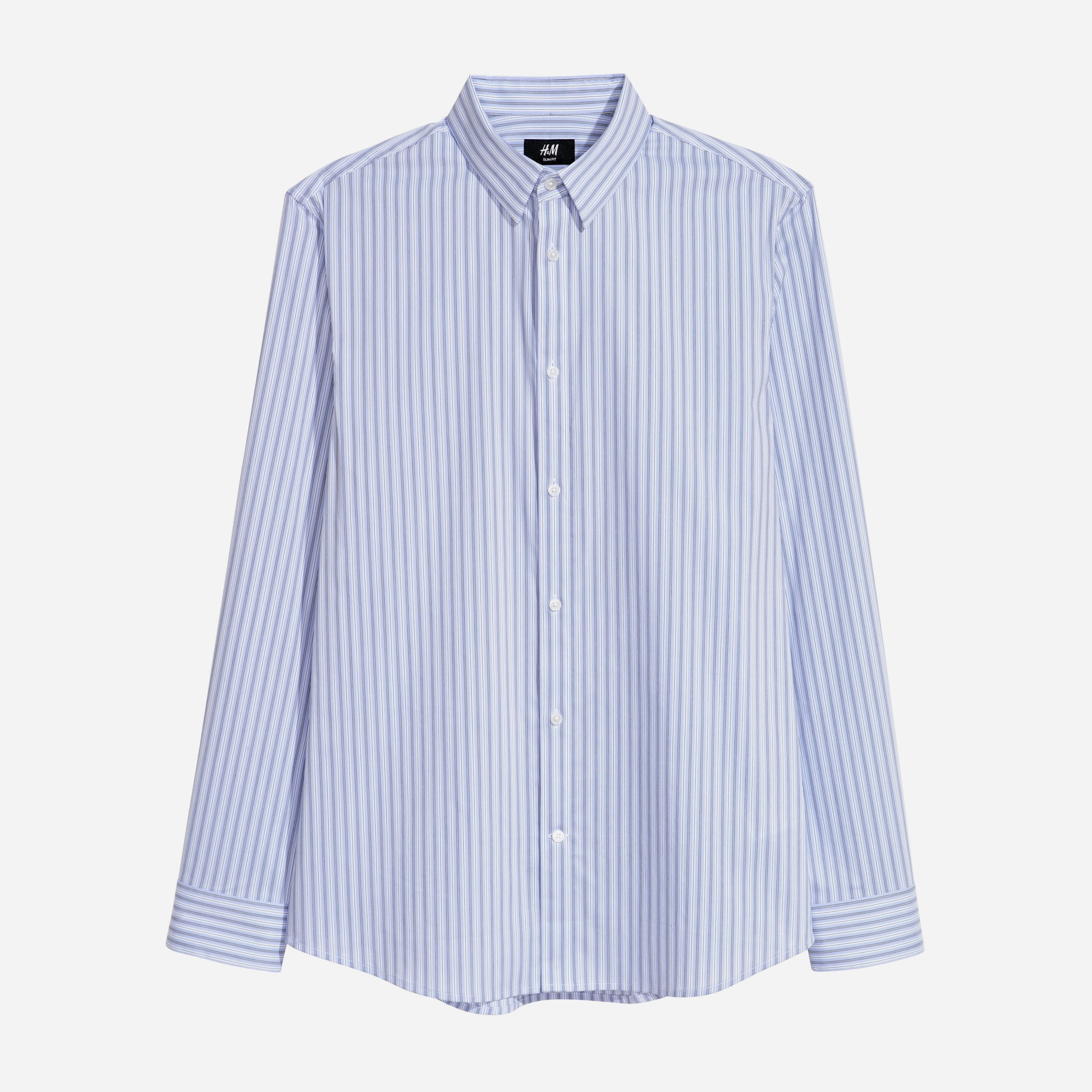 

Рубашка H&M XAZ107537BSXF  Синяя в полоску, Рубашка H&M XAZ107537BSXF XS Синяя в полоску