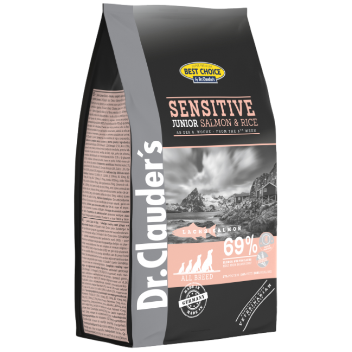 

Сухой корм Dr.Clauder's Sensetive Junior Salmon & Rice для щенков всех пород с чувствительным желудком 20 кг