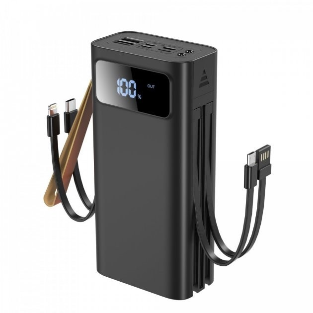 

Павербанк XO Large Capacity 30000mAh 2хUSB/Micro/Type-C/Lightning