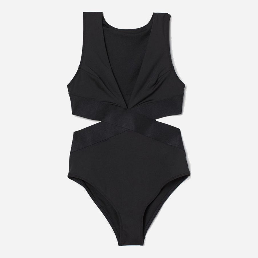 

Купальник слитный женский H&M 0684824-7 42 Черный