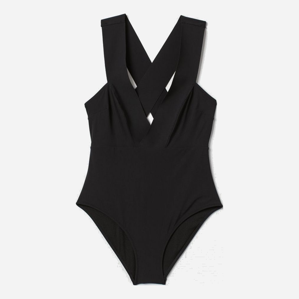 

Купальник слитный женский H&M 0699427-7  Черный, Купальник слитный женский H&M 0699427-7 34 Черный