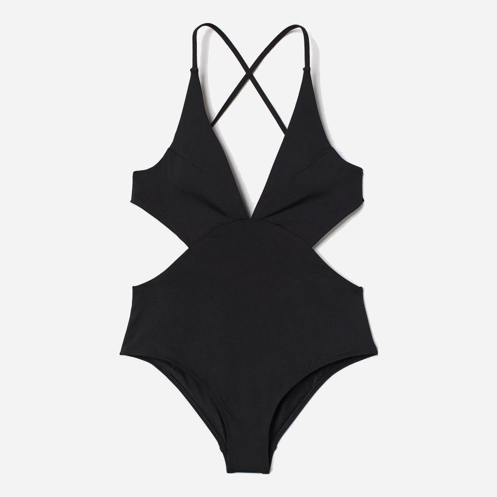

Купальник слитный женский H&M 07269389  Черный, Купальник слитный женский H&M 07269389 36 Черный