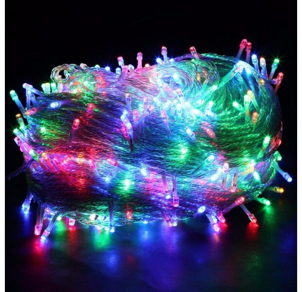 

Светодиодная Led Гирлянда (Мульти, 200 LED 18м, прозрачная)