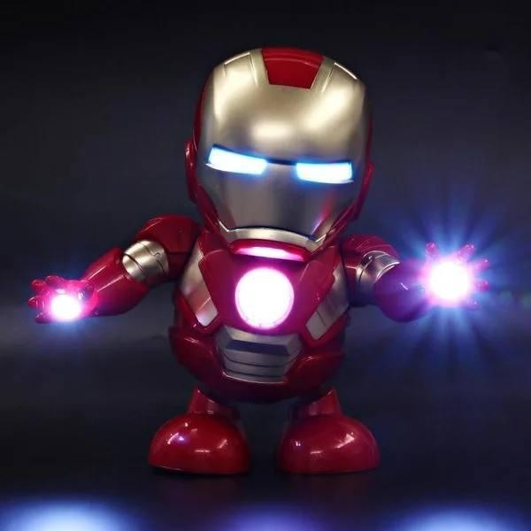 

Музыкальная интерактивная игрушка танцующий робот IRON MAN Железный человек со световыми эффектами
