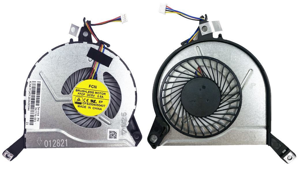 

Вентилятор HP Pavilion 14-P 15-P 16-P 17-P 14-V 15-V 16-V 17-V 15-K 17-K 17-F Original 4 pin (767776-001)